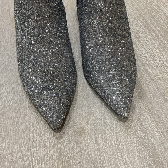 Anine Bing Stevie Silver Glitter boots NWOT - Picture 7 of 11